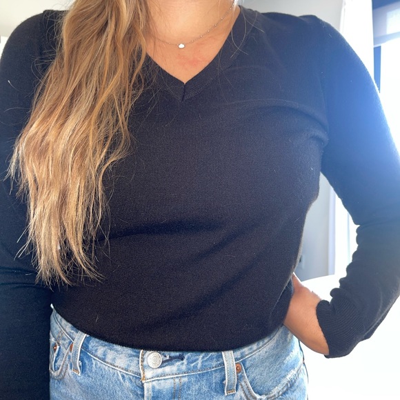 Relaxed Rib-Trim Sweater - Picture 2 of 3